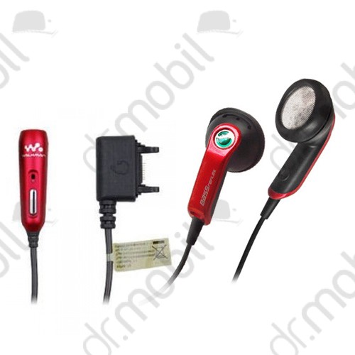 Fülhallgató vezetékes SonyEricsson  HPM-64 piros, sztereó, felvevőgombos